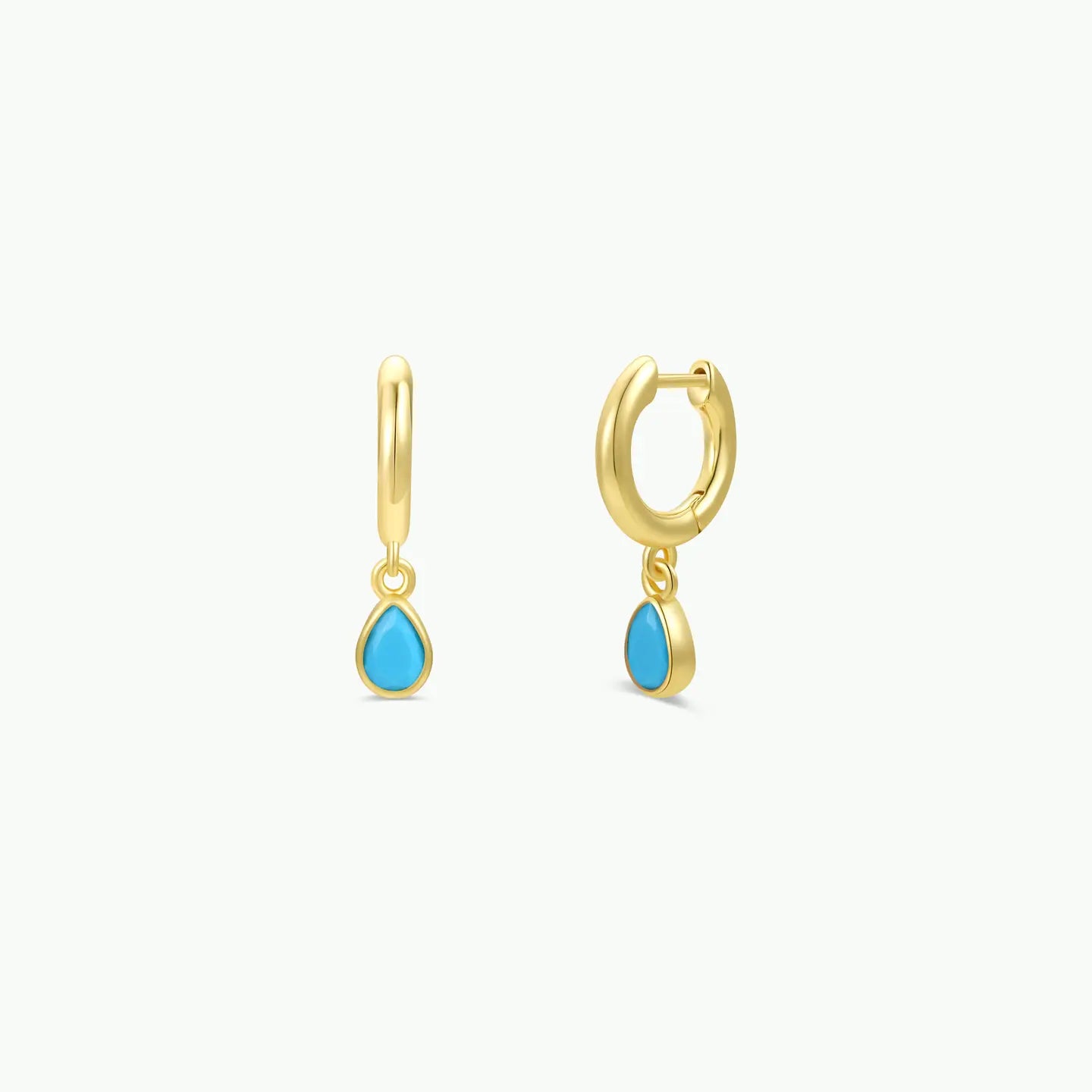Teardrop Charm Hoop