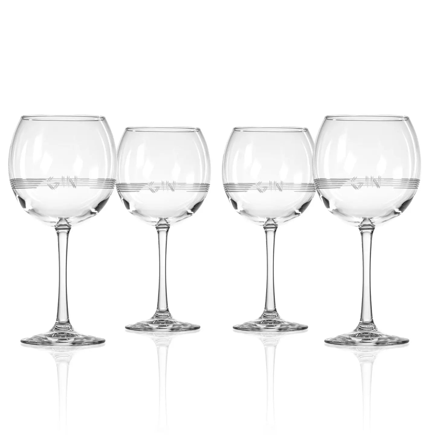 18oz Gin Etched Glass