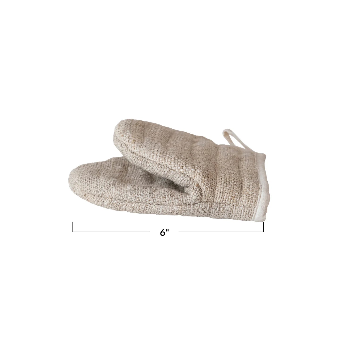 Natural Woven Oven Mitt