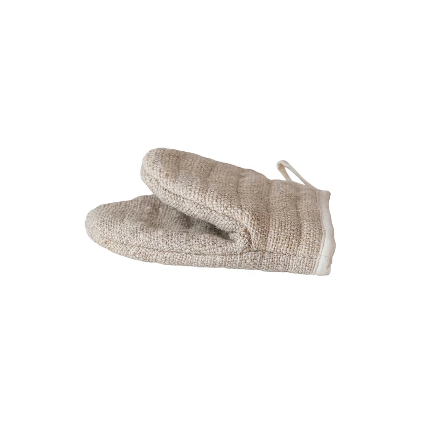 Natural Woven Oven Mitt