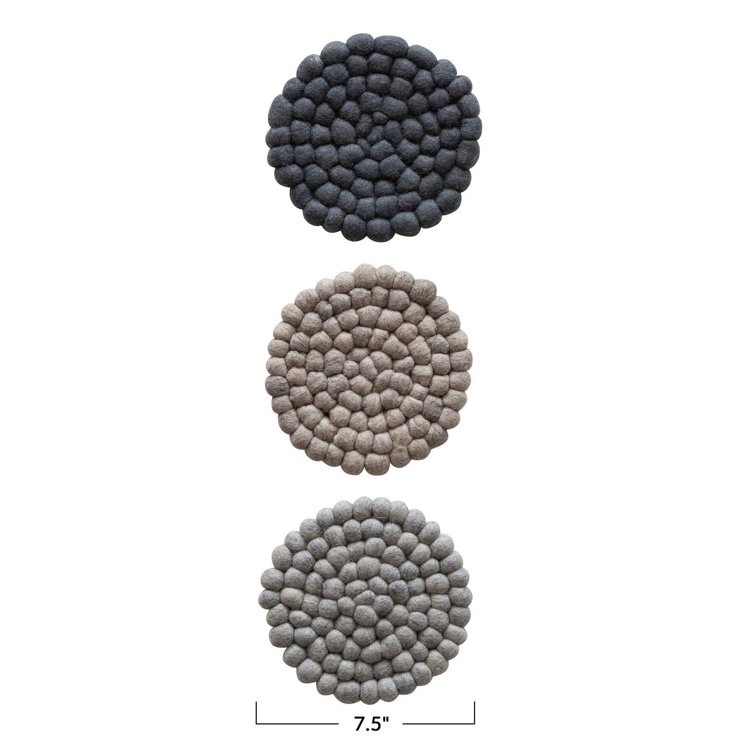 Wool Felt Ball Trivet