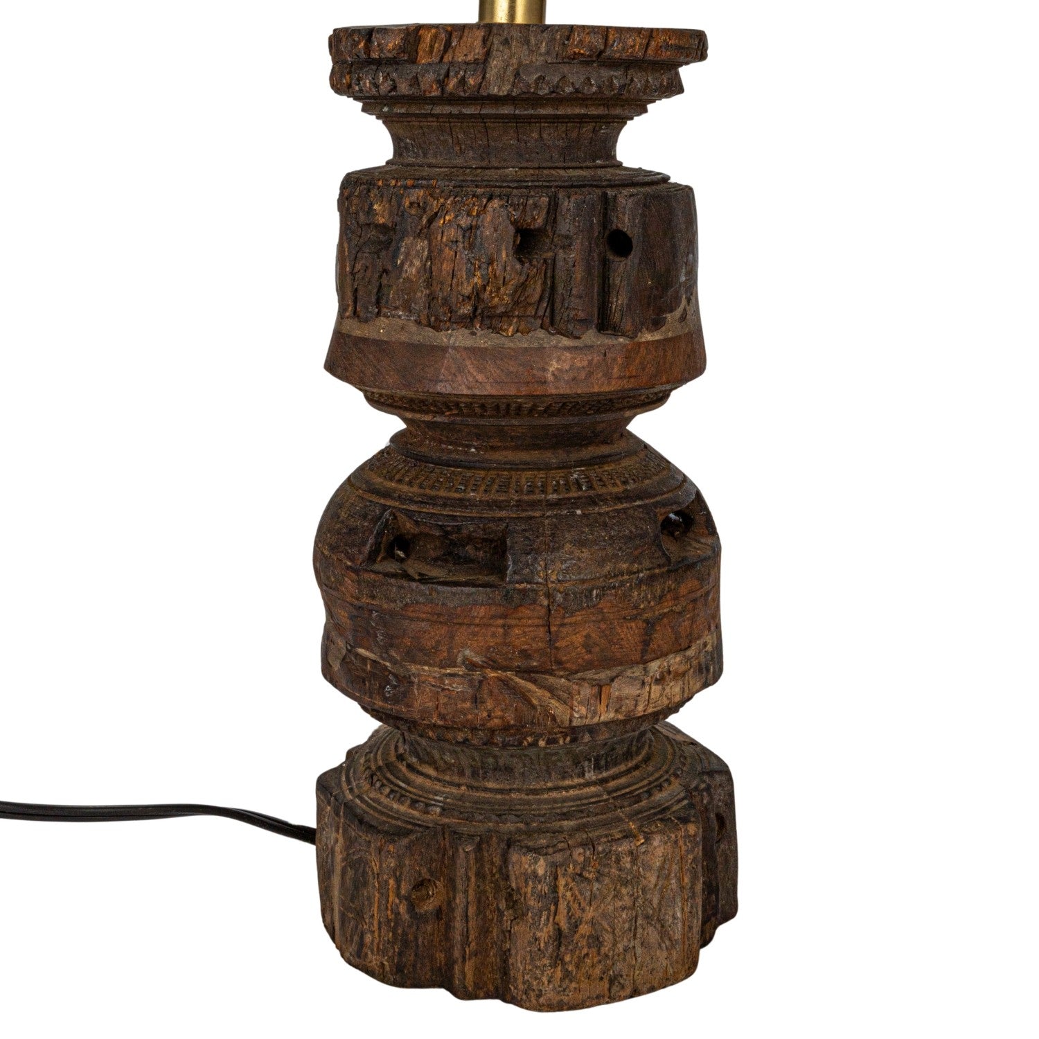 Reclaimed Wood Table Lamp