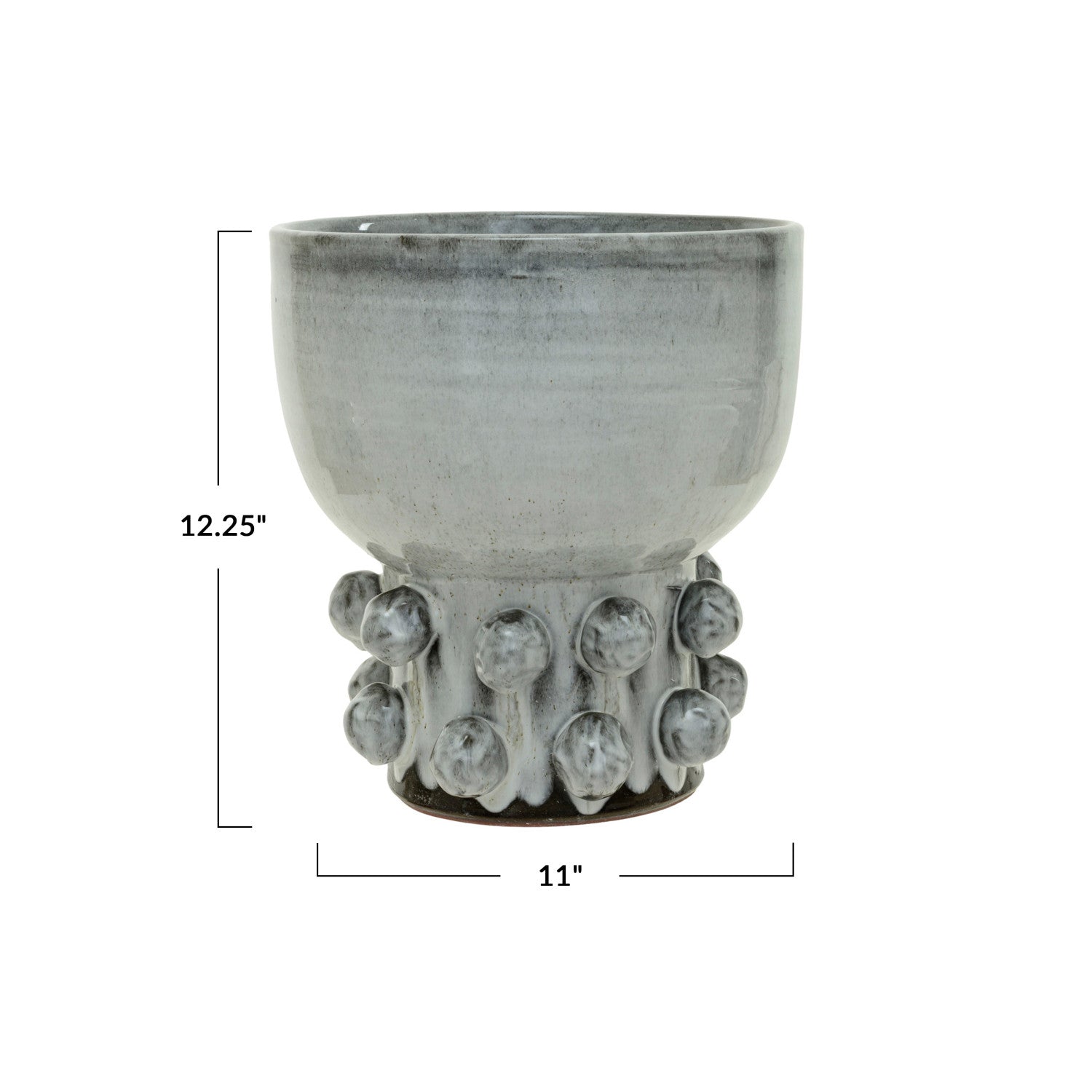 Glazed Footed Planter
