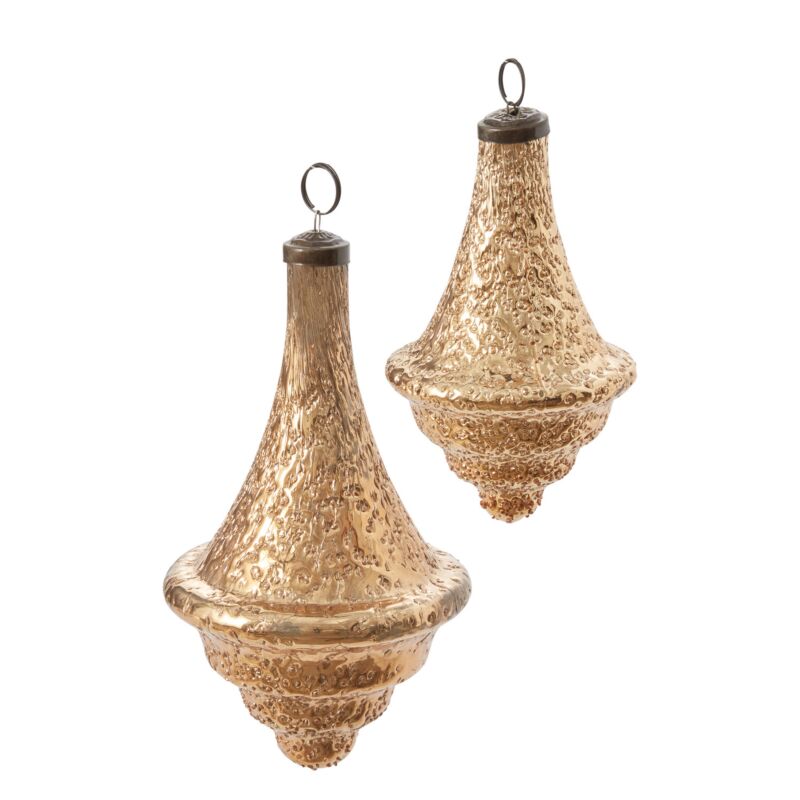 XM Glass Finial Ornament