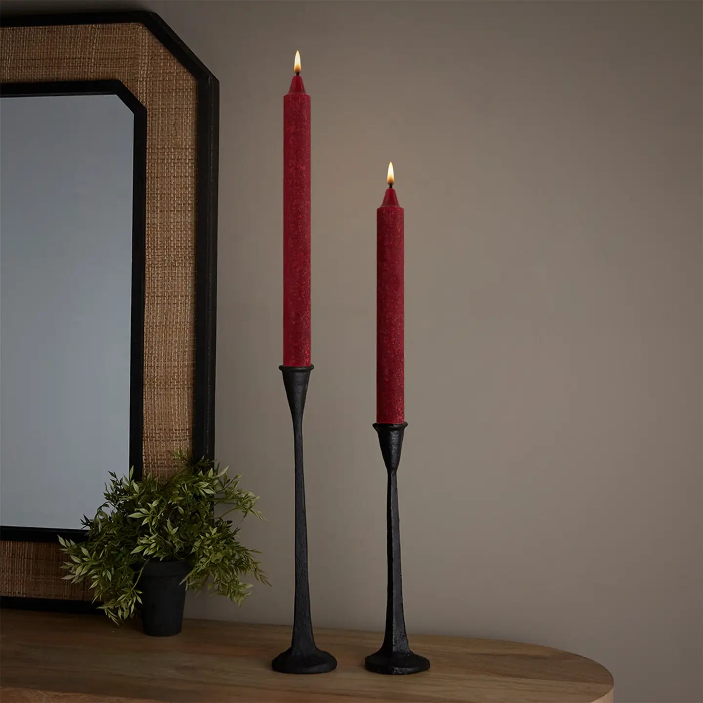 9" Timber Taper Candle