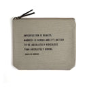 Colored Canvas Zip Pouch