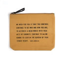 Colored Canvas Zip Pouch