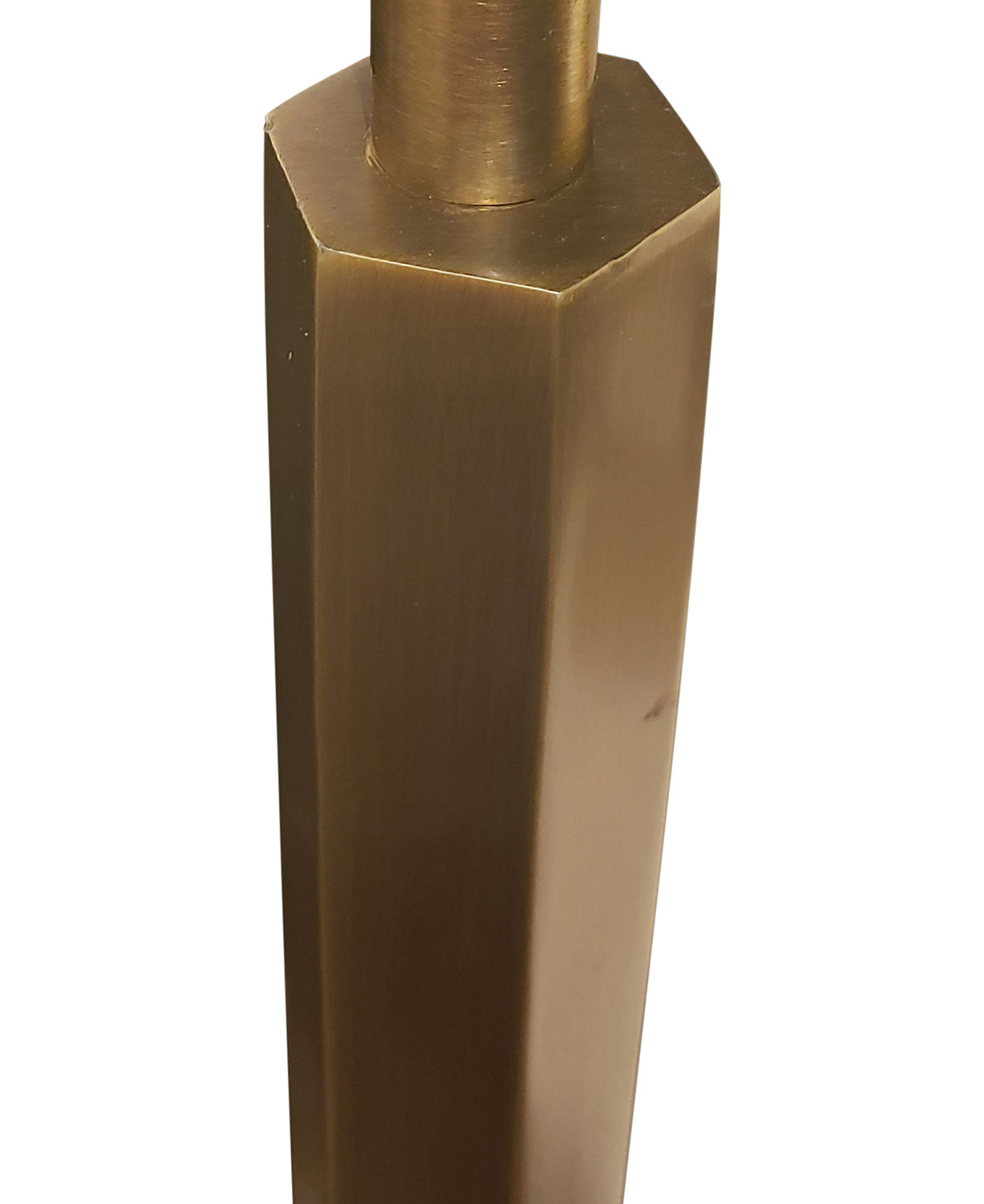 Brass Hex Floor Lamp