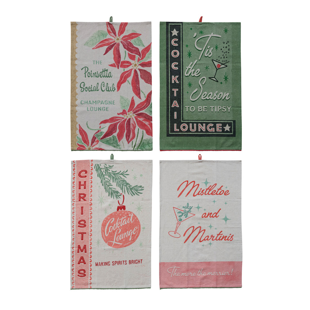 XM Holiday Saying Tea Towel