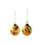 XM 4" Glass Ball Ornament, Holly