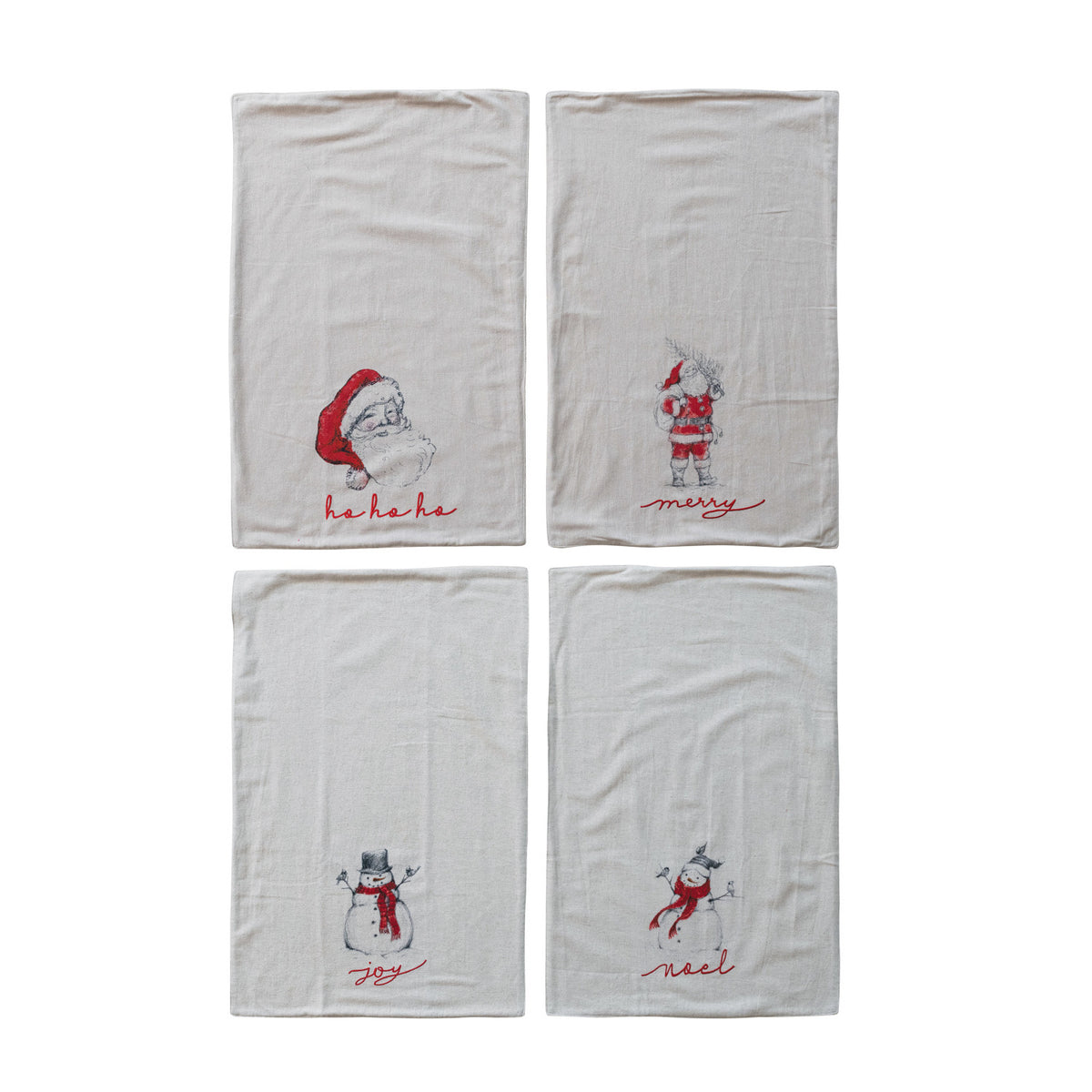 XM Snowman/Santa Tea Towel
