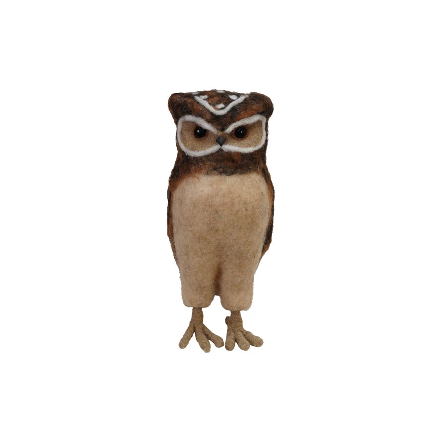 XM Brown Felt Owl