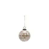 XM 5" Glass Mosaic Ball Ornament