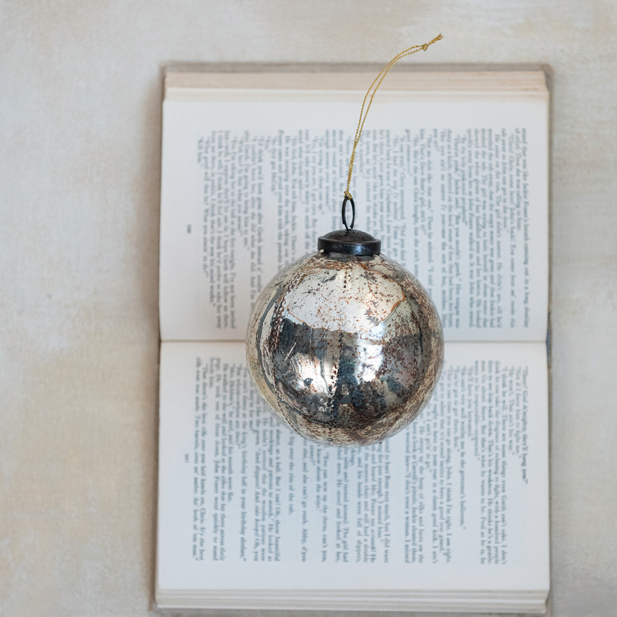 XM Copper Mercury Glass Ornament