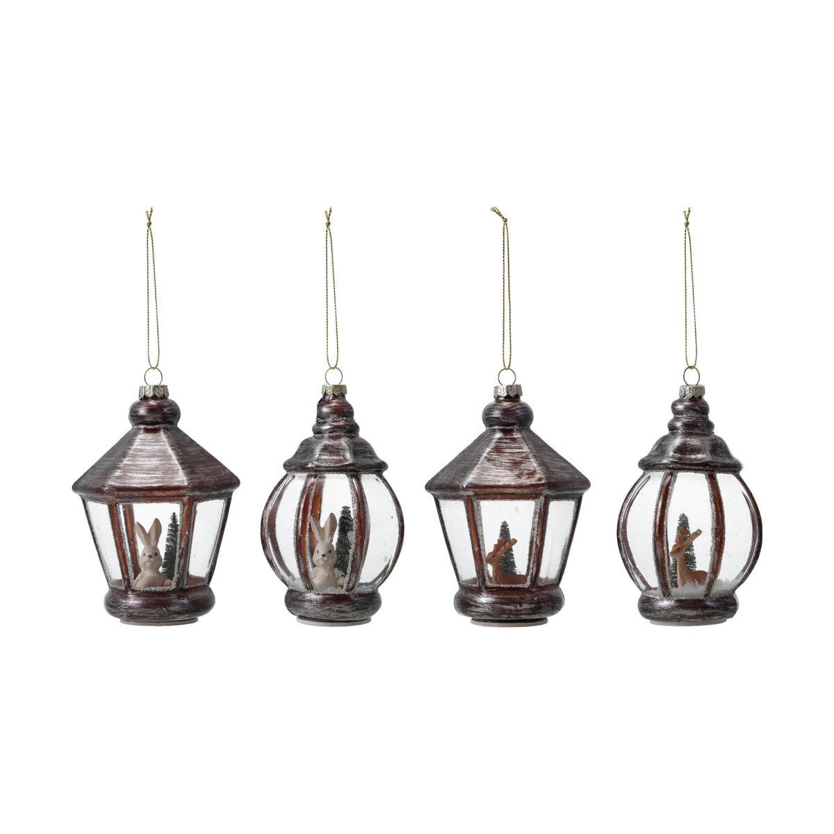 XM Glass Lantern Ornament