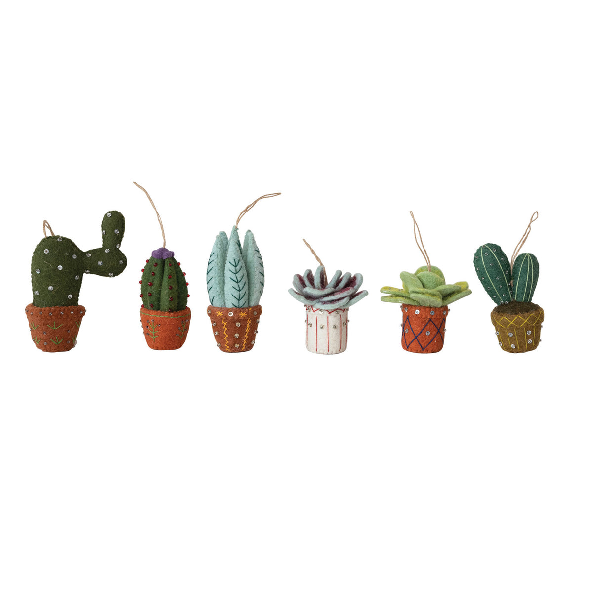 XM Felt Cactus Ornament