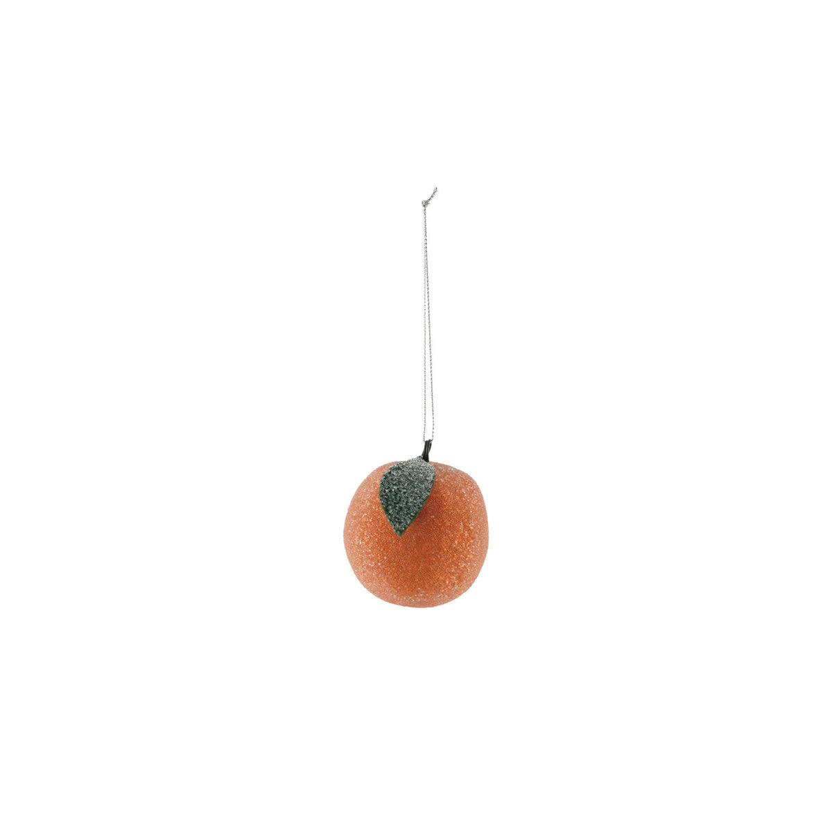 XM Paper Mache Orange Ornament