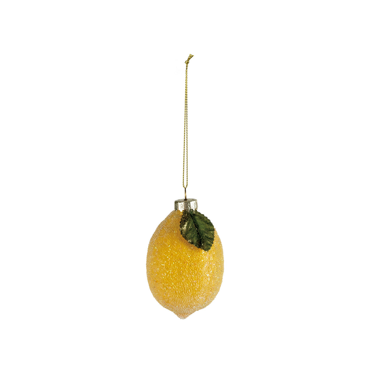 XM Glitter Lemon Ornament