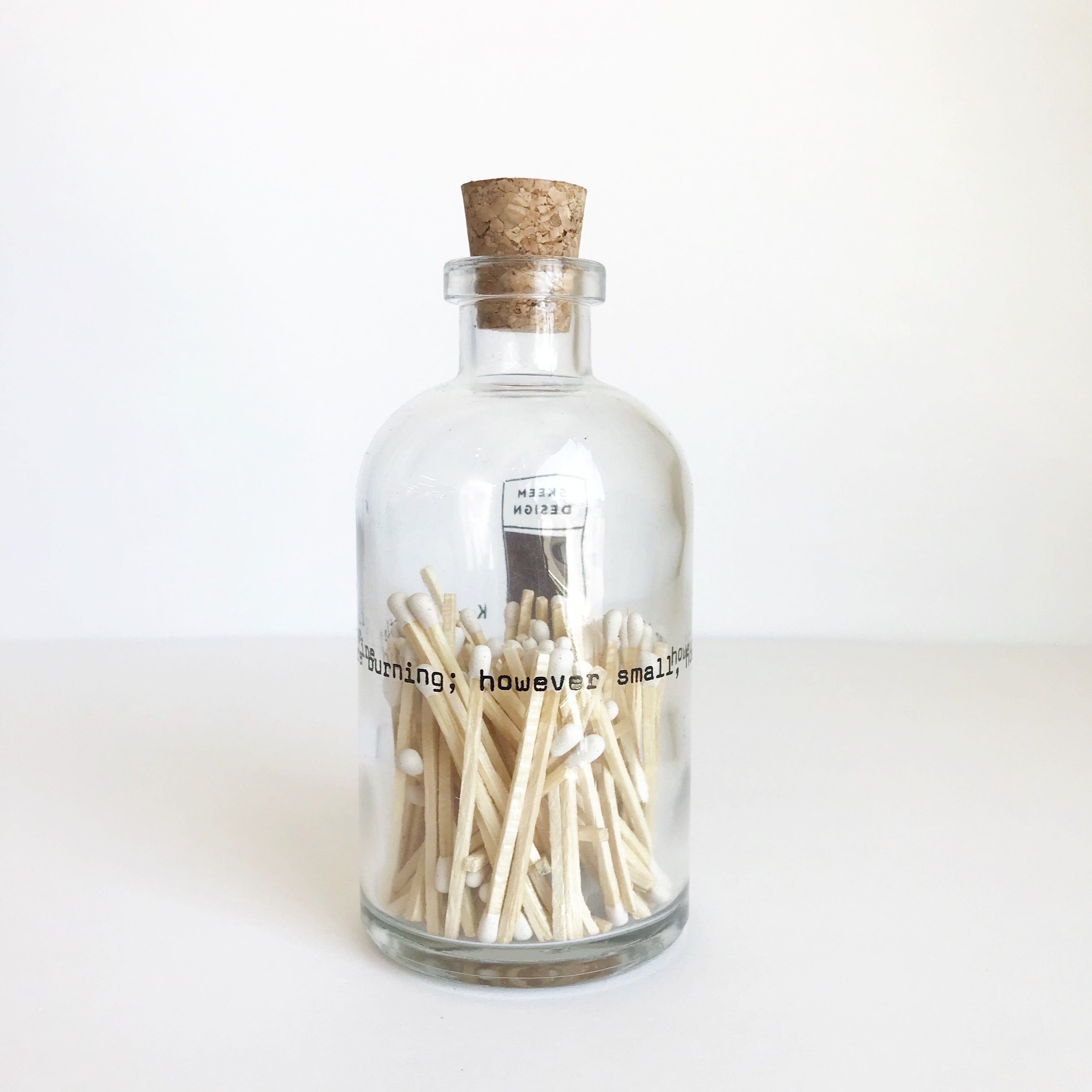 Apothecary Match Bottles - Poetry