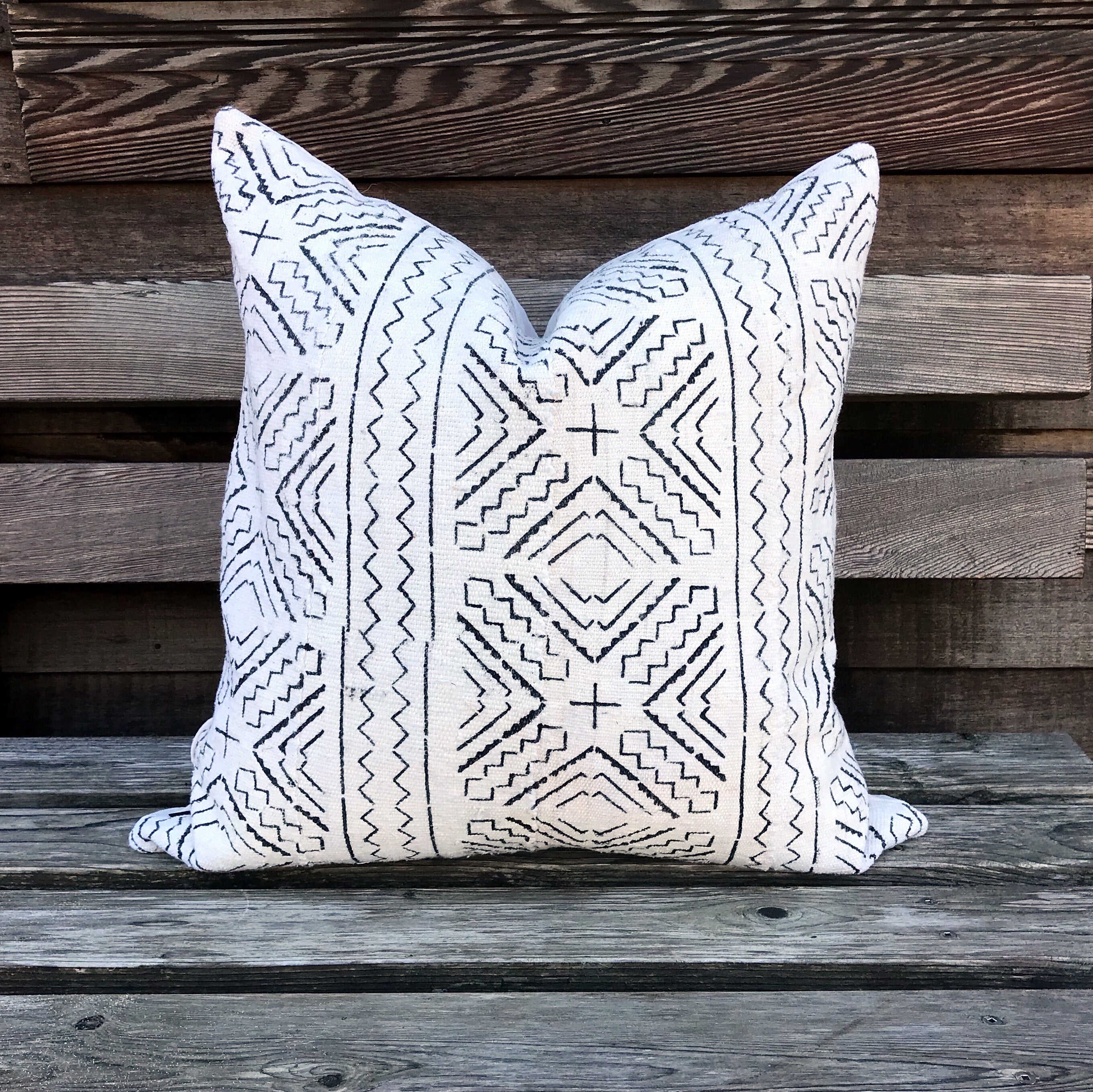 Mudcloth Pillow Cover - (square)